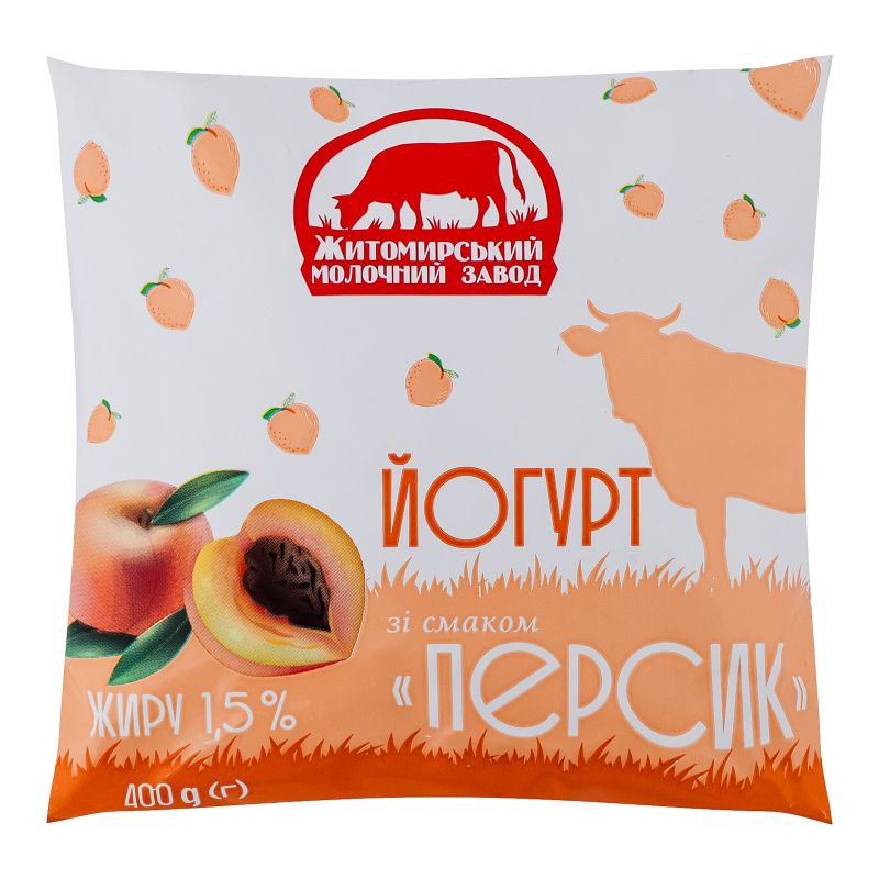 Йогурт Персик ЖМЗ 1.5% 400г